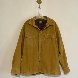 Cabela's Tan Corduroy Shirt Jacket